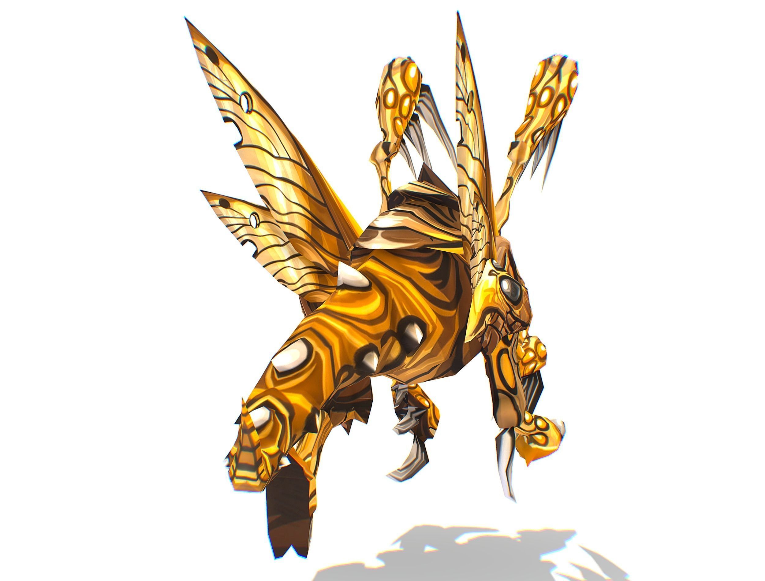 Animated Monster Insect Creature Bug Low-poly 3D model_22