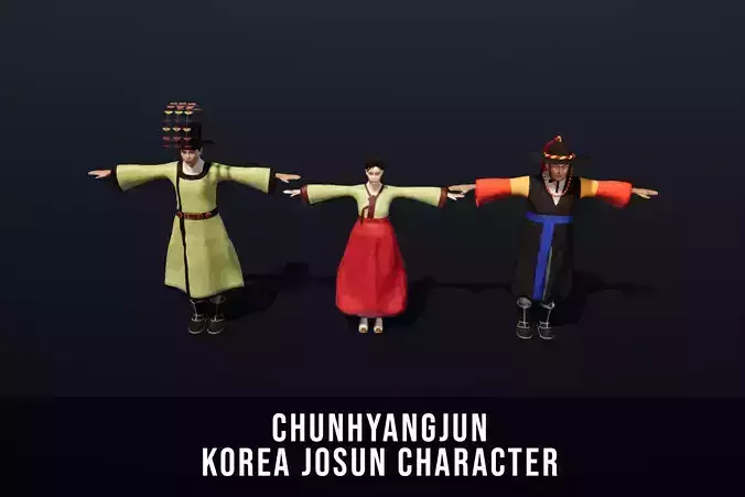 Korea Joseon Character - ChunHyangJeon