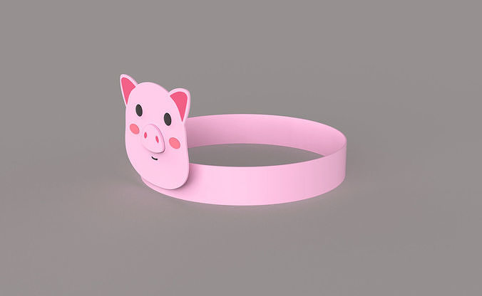 Paper Pig Headband