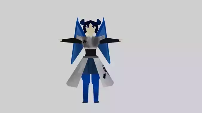 Lowpolygon Modal Half Dragon