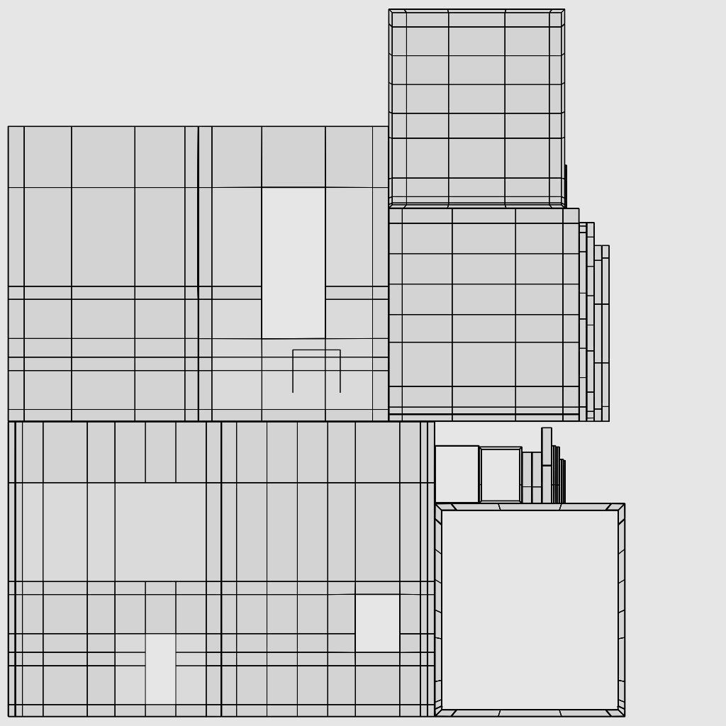 Slum  Favela Low-poly 3D model_10