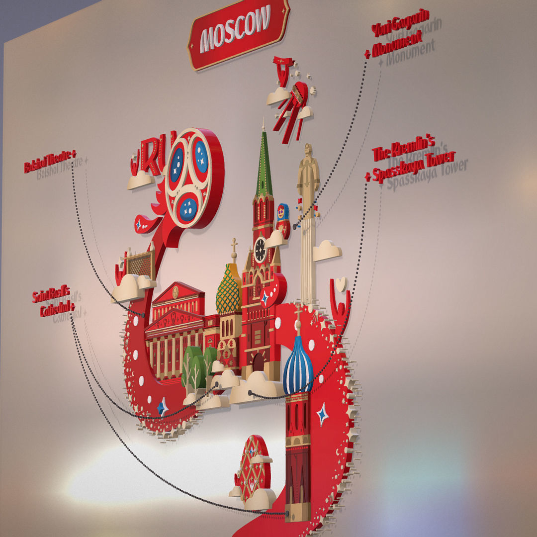 Russian classical ornaments in vector 3d Texture MOSCOW Texture_5