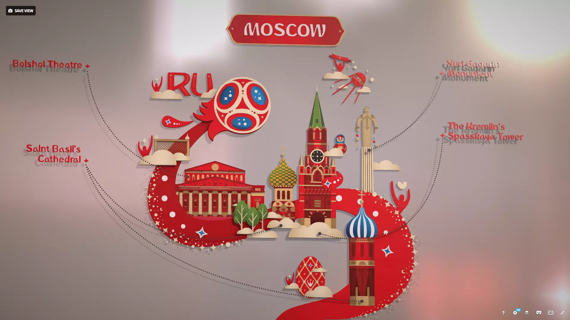 Russian classical ornaments in vector 3d Texture MOSCOW Texture_0