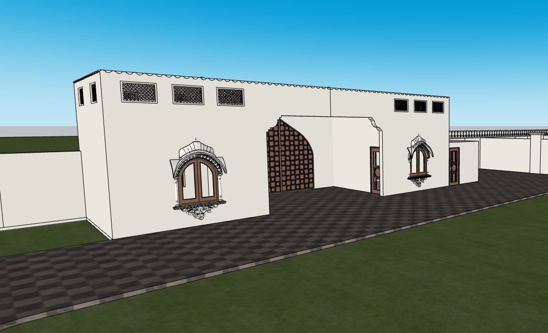 Sidhu Moose Wala Haveli with vehicles collection 3D model_6