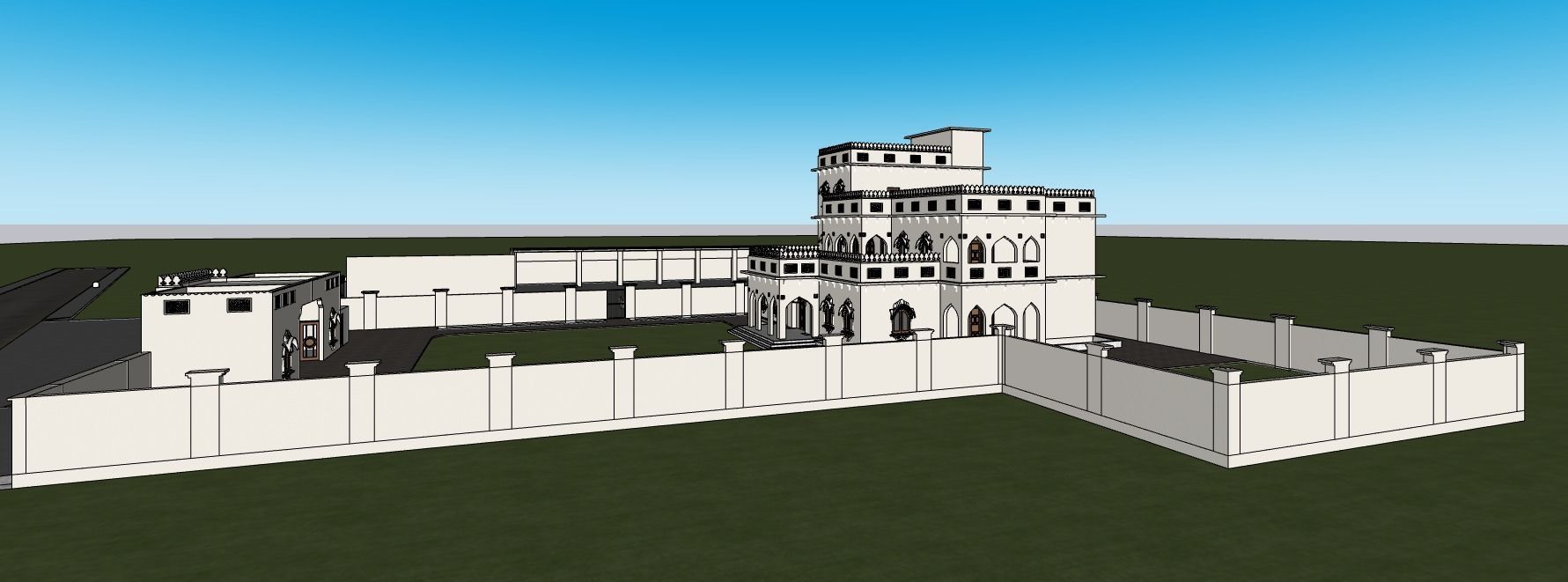 Sidhu Moose Wala Haveli with vehicles collection 3D model_7