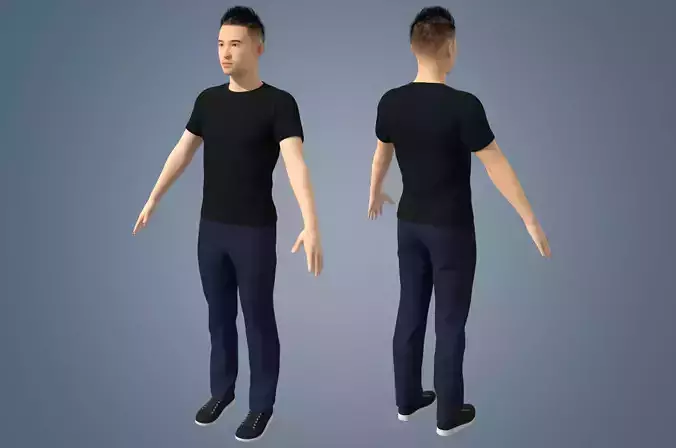 Realistic binding male staff