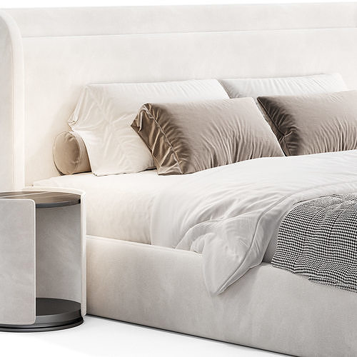 Porto bed 3D model 4