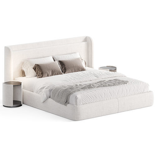 Porto bed 3D model 2