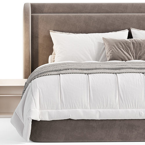 Porto bed 3D model 6