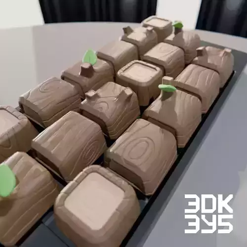 Keycap - Wooden Logs