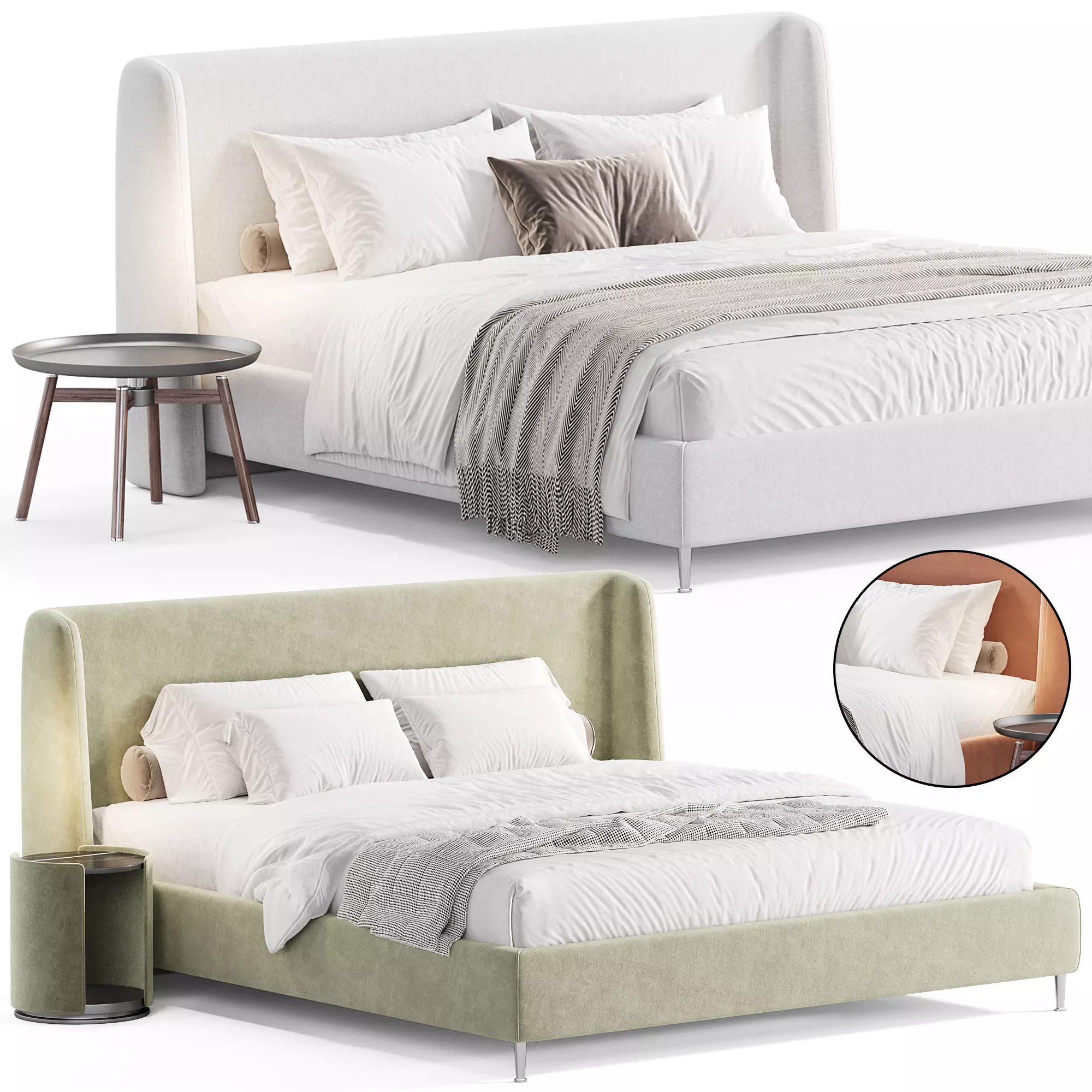 Wings Alessandro Corina Bed 3D model_0