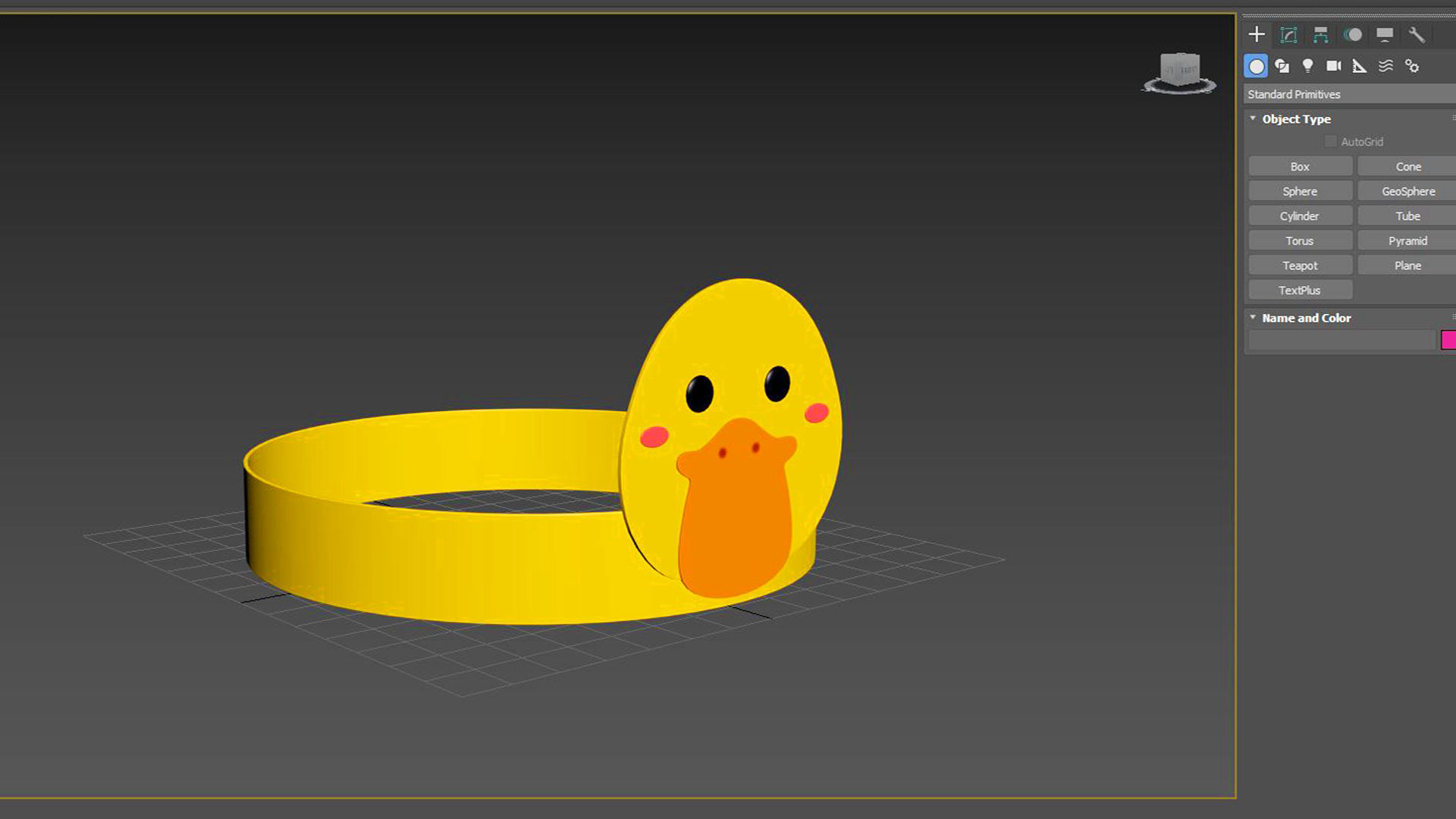 Paper Duck Headband  Low-poly 3D model_8