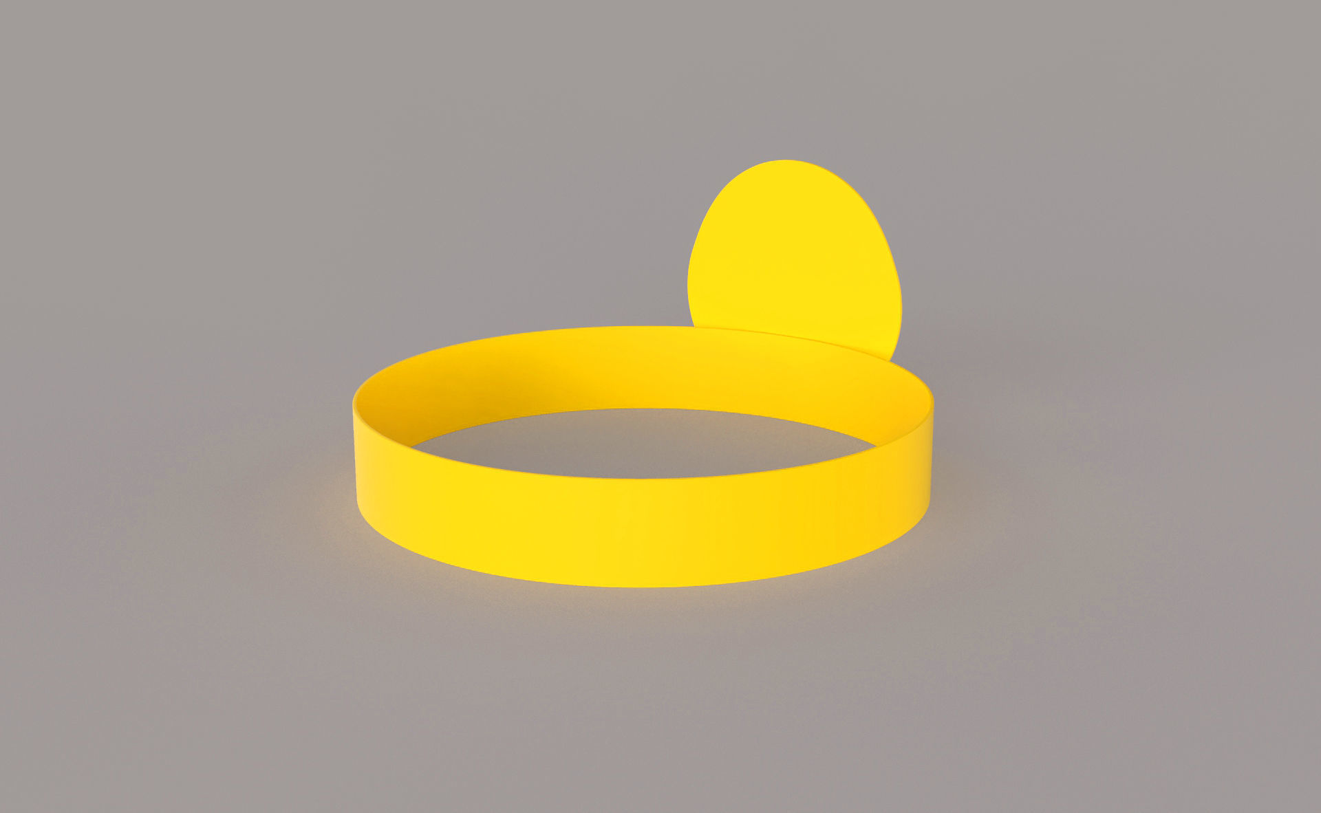 Paper Duck Headband  Low-poly 3D model_4