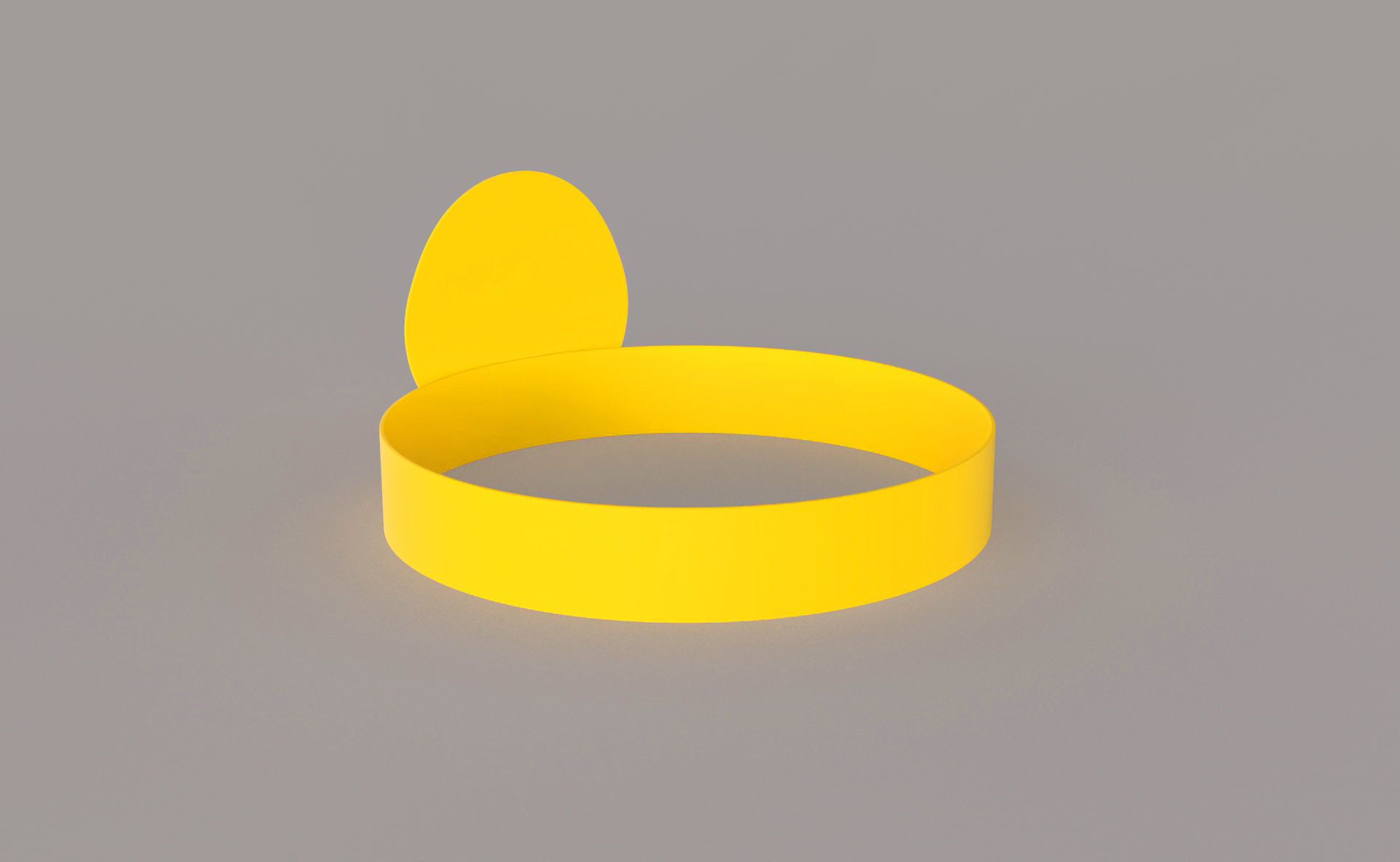 Paper Duck Headband  Low-poly 3D model_3