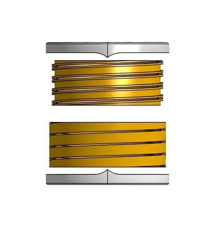 Bulgari Bzero1 ring CAD file 3dm and STL  3D print model_4