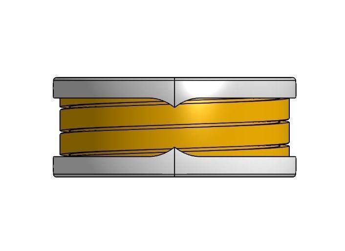 Bulgari Bzero1 ring CAD file 3dm and STL  3D print model_2