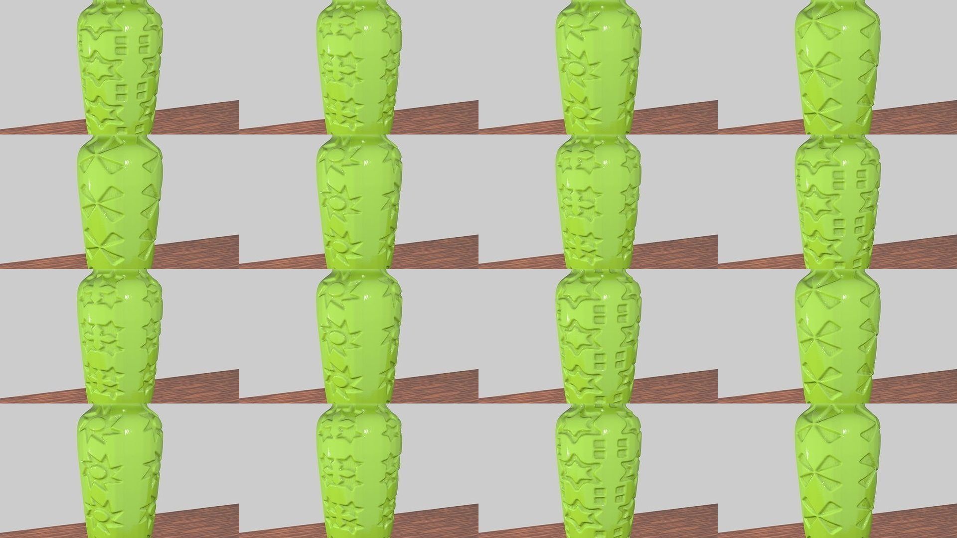 20 Vase  3D Printed - Vase Planter Pot for Home Decoration 3D Model Collection_1