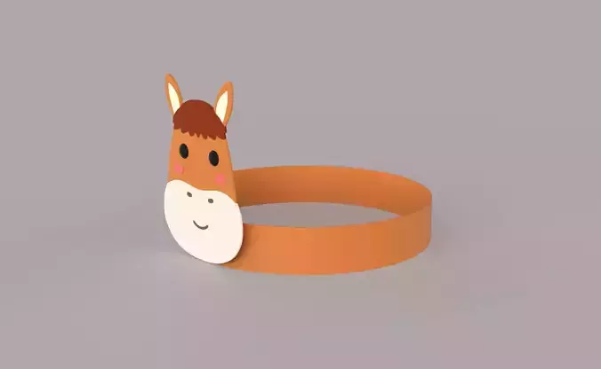 Paper Horse Headband