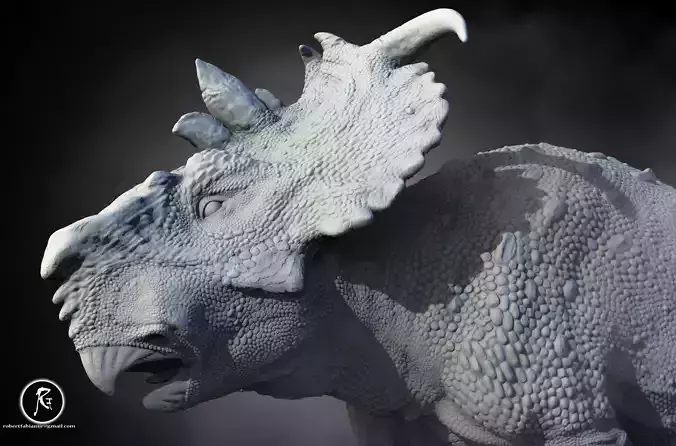 Pachyrhinosaurus lakustai 3D print model