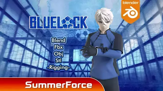 Seishiro Nagi - Blue Lock 3D model