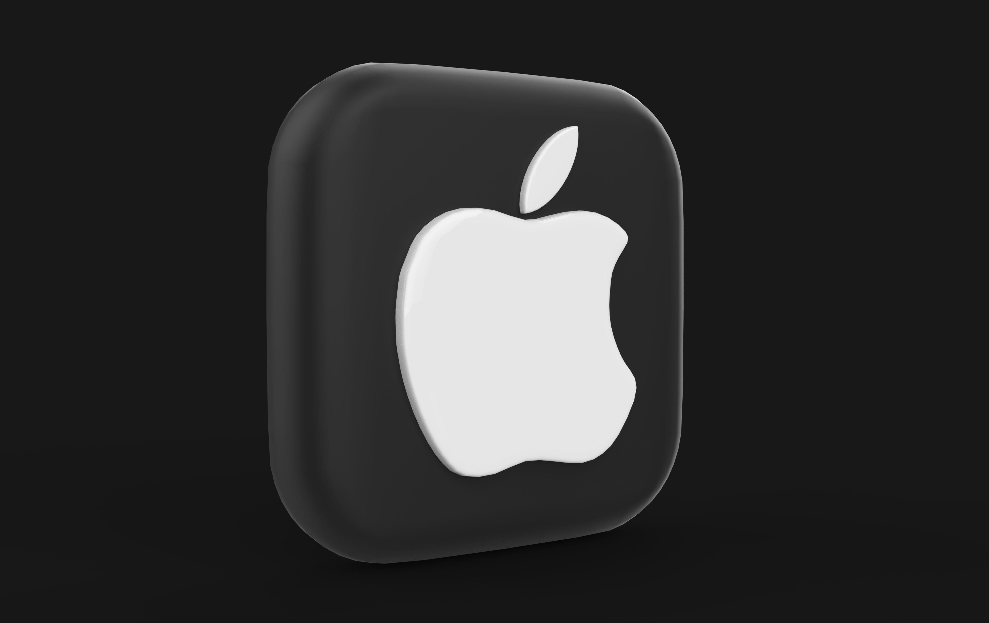 Apple icon 3D model_4