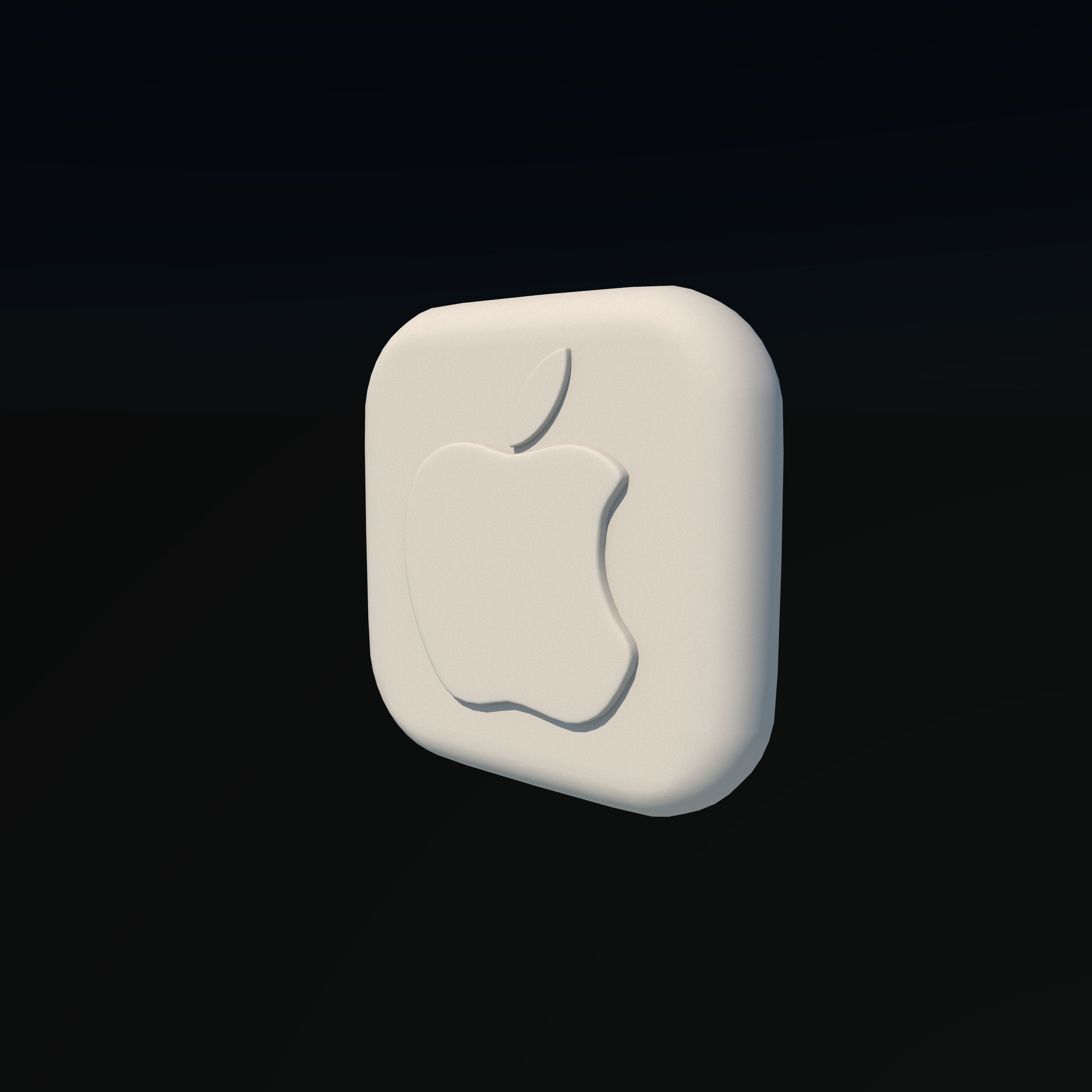 Apple icon 3D model_5