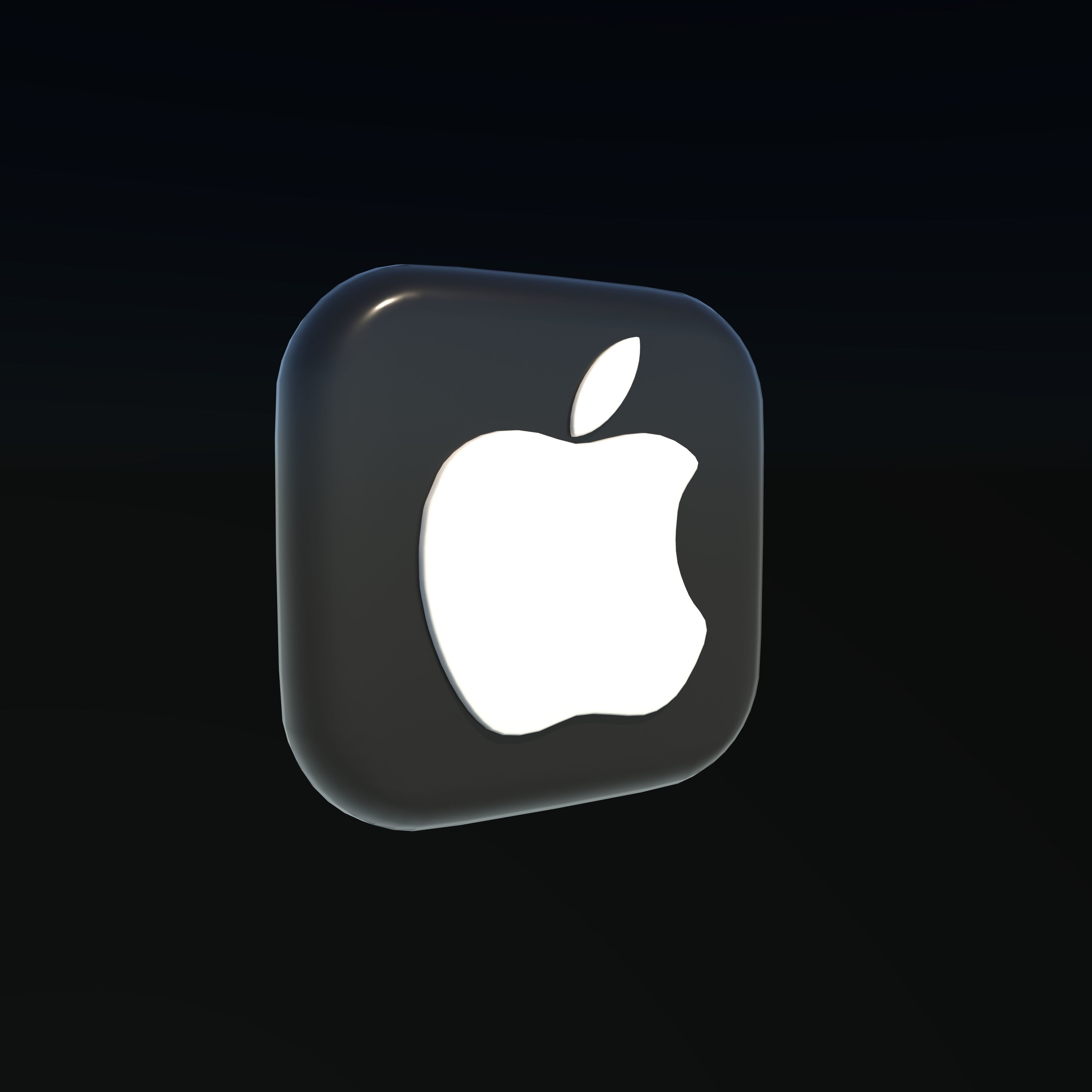 Apple icon 3D model_6
