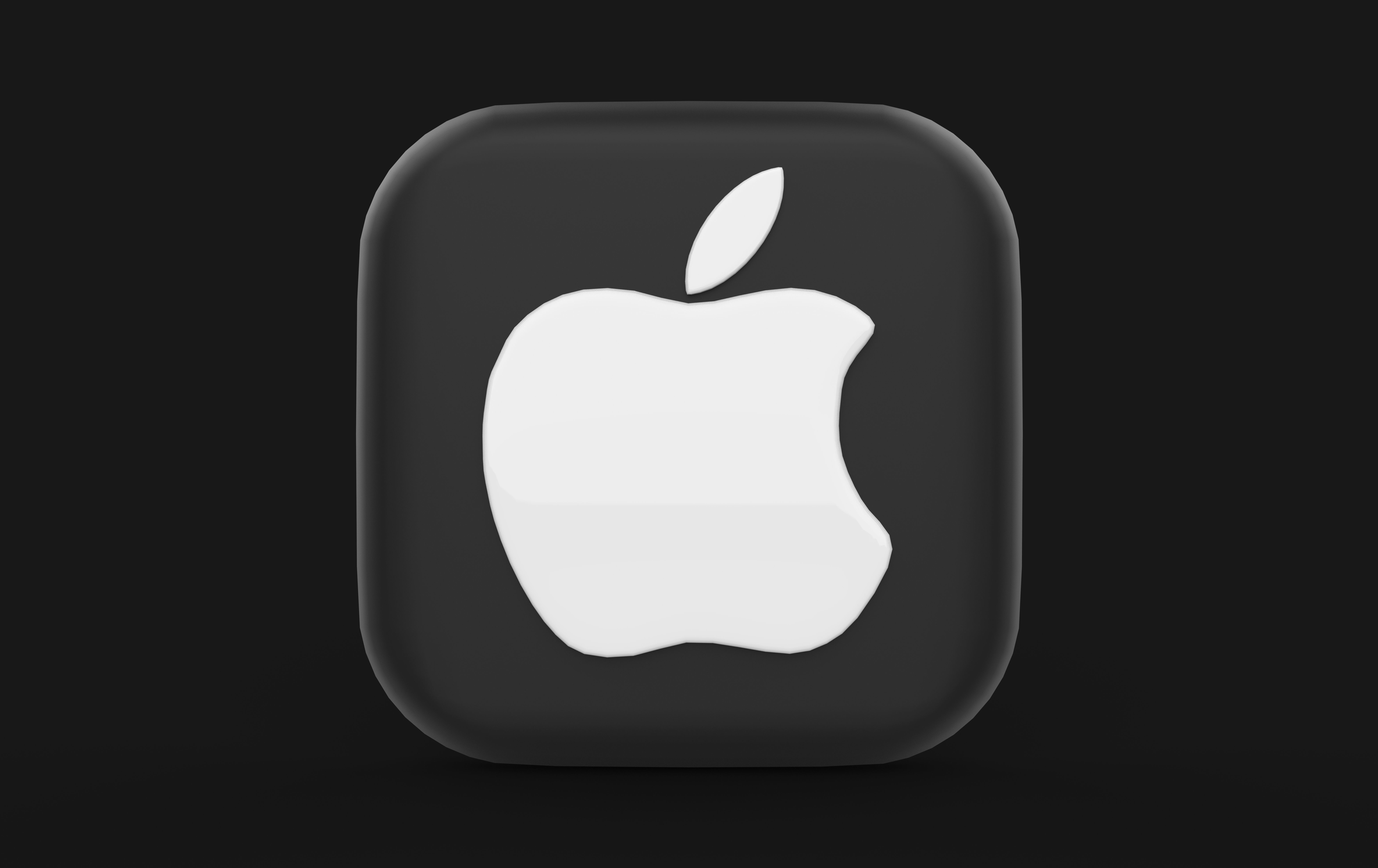 Apple icon 3D model_2
