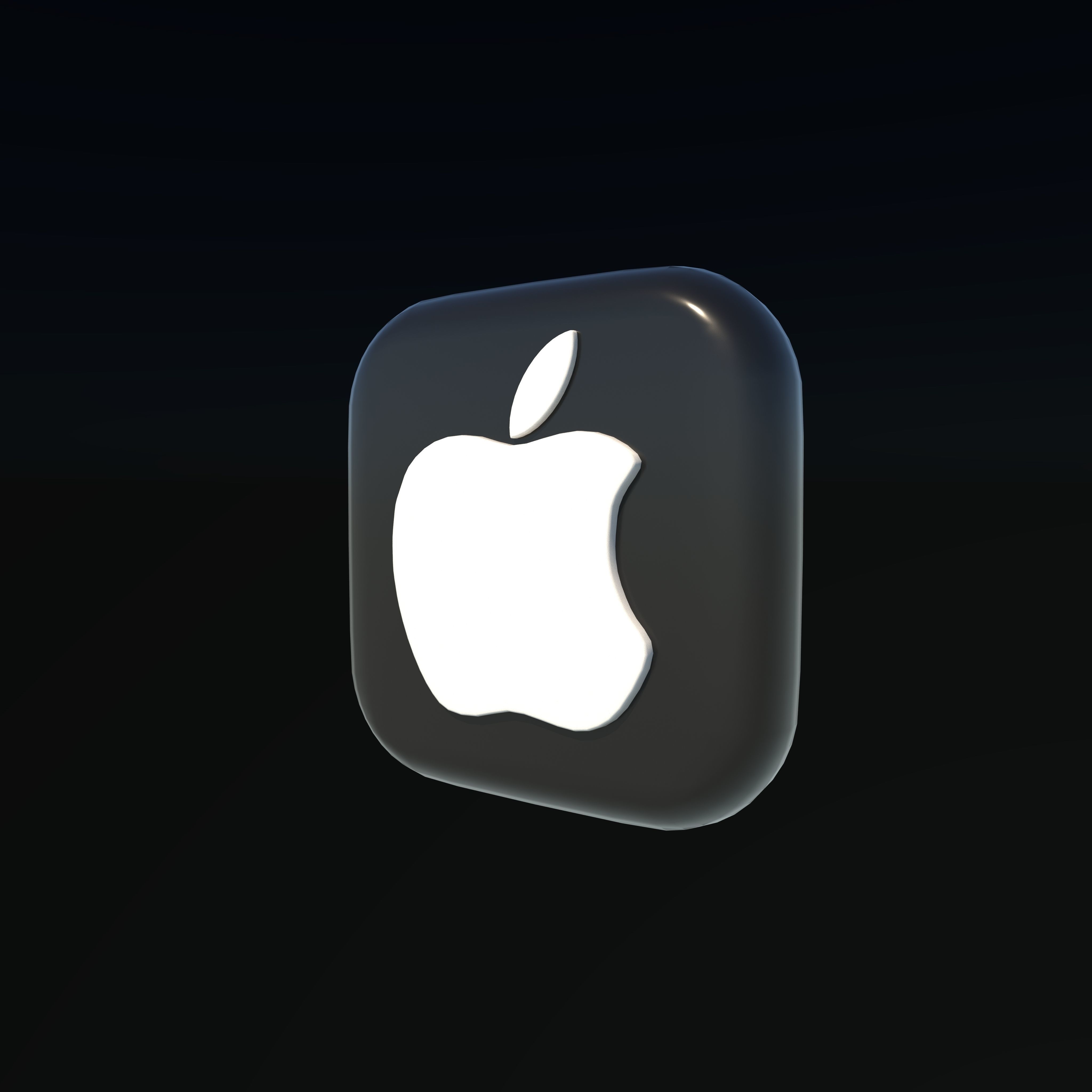 Apple icon 3D model_7