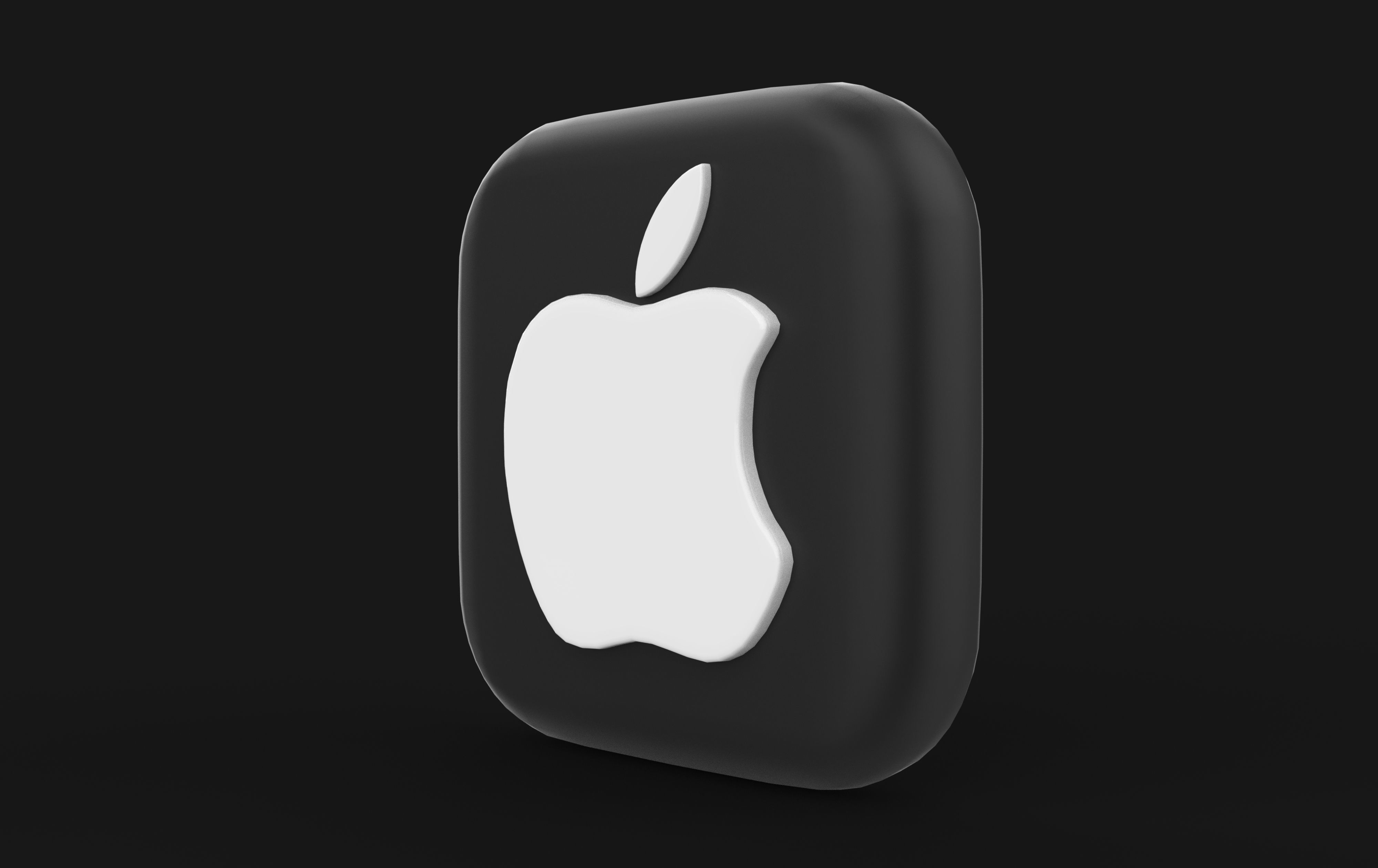 Apple icon 3D model_3