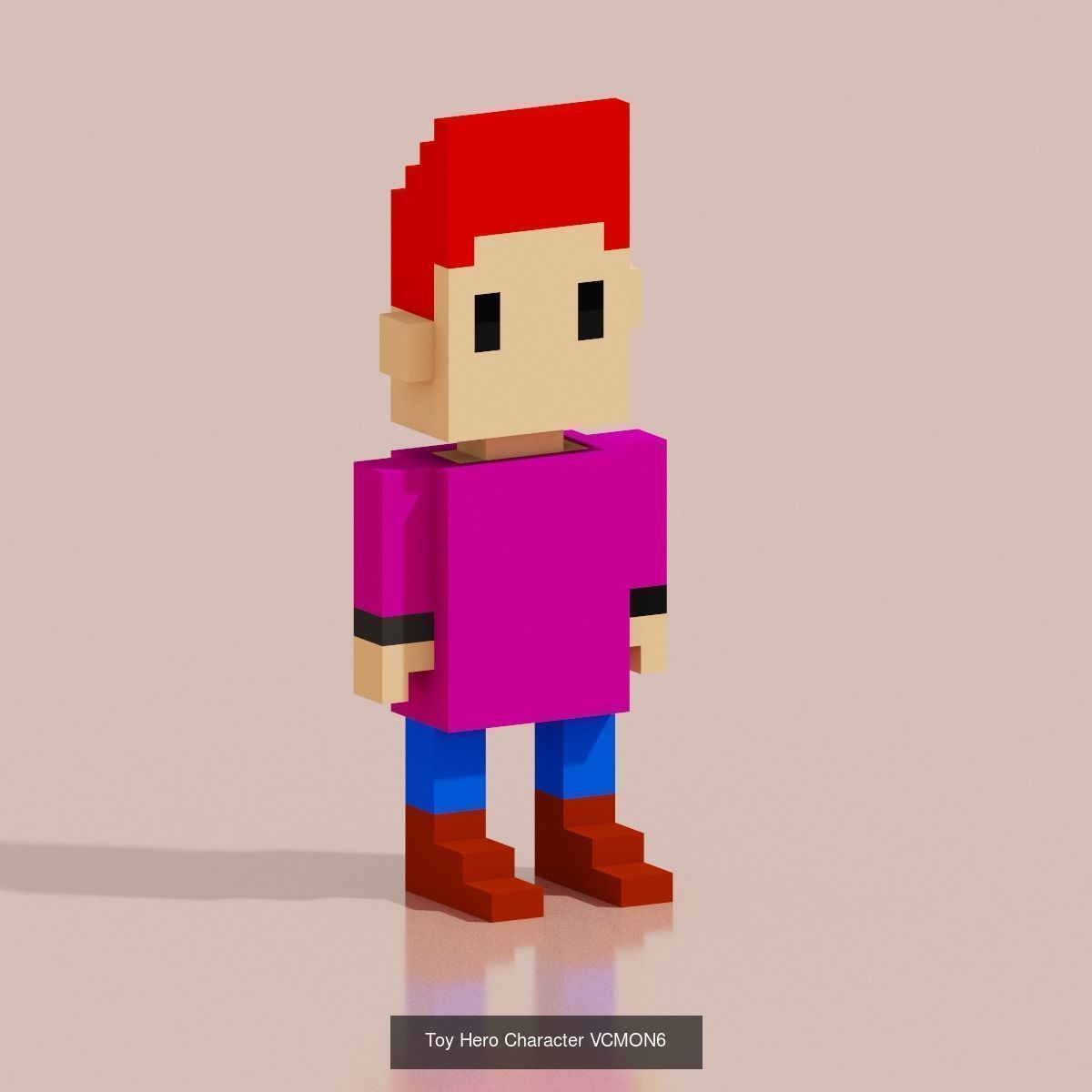 29 Toy Hero Voxel Low-Poly 3D Model Collection_13