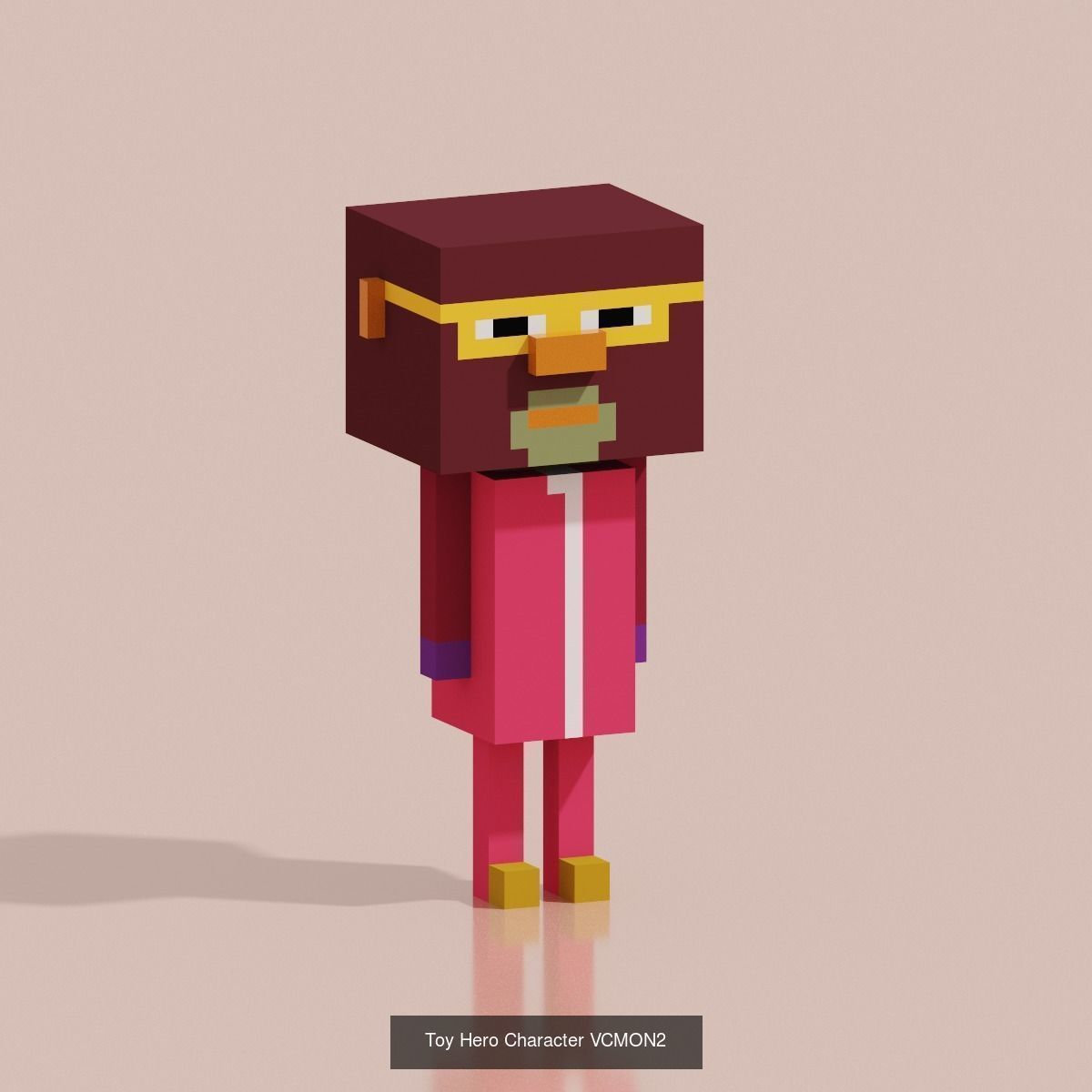 29 Toy Hero Voxel Low-Poly 3D Model Collection_17