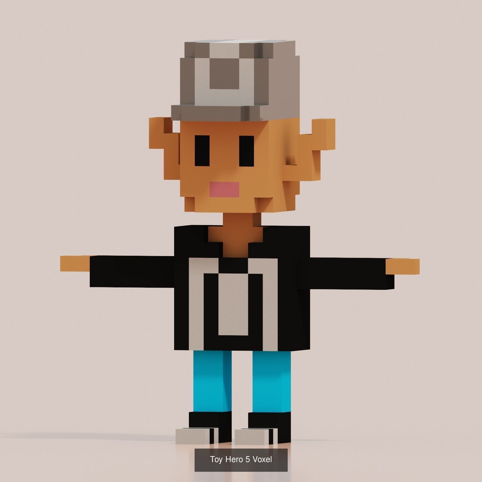 29 Toy Hero Voxel Low-Poly 3D Model Collection_7