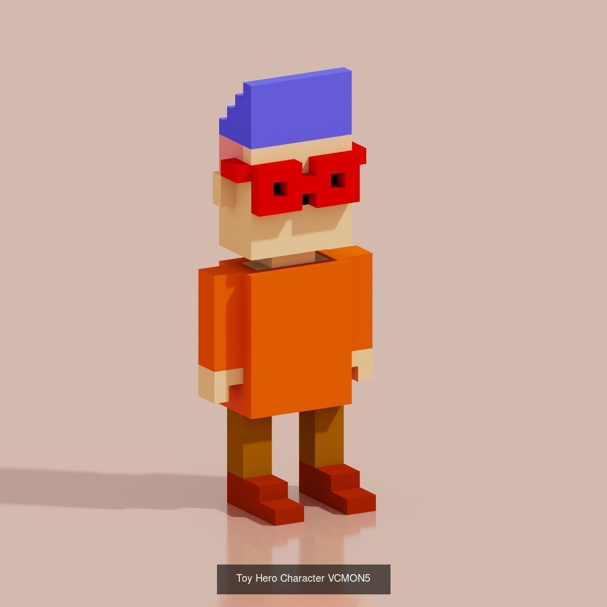 29 Toy Hero Voxel Low-Poly 3D Model Collection_14
