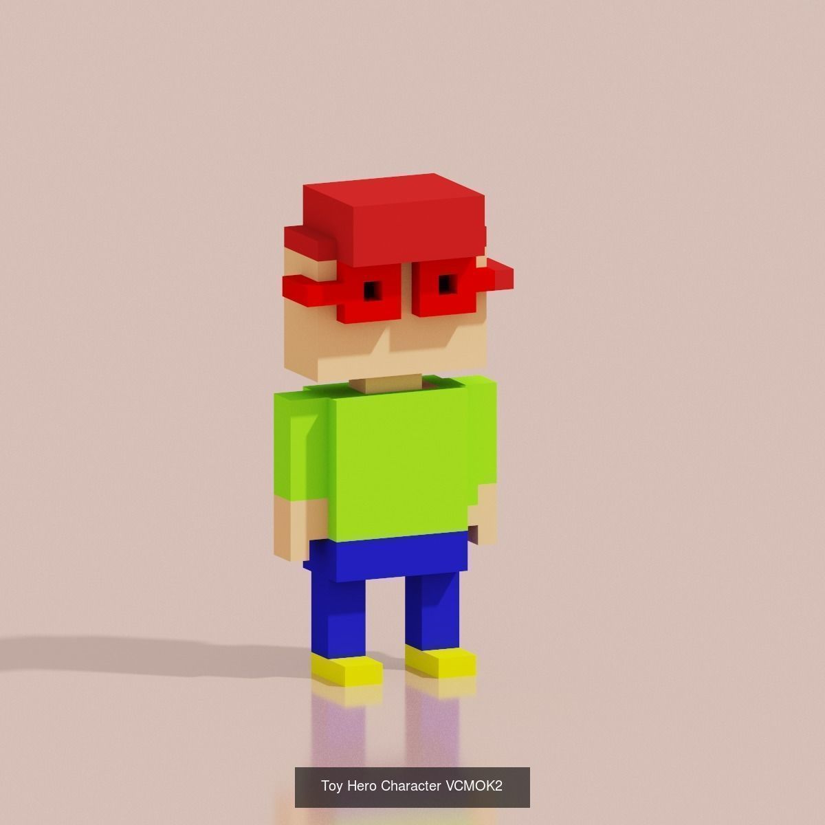 29 Toy Hero Voxel Low-Poly 3D Model Collection_9