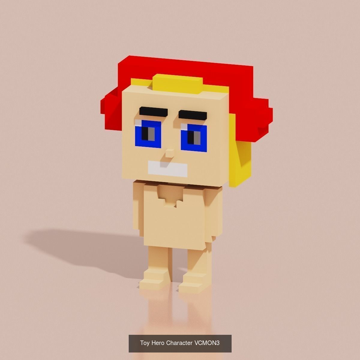 29 Toy Hero Voxel Low-Poly 3D Model Collection_16