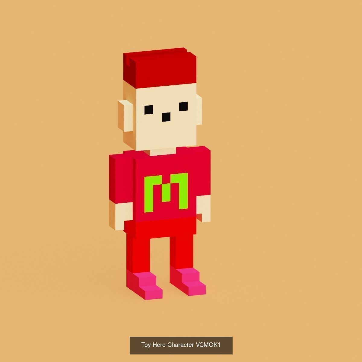 29 Toy Hero Voxel Low-Poly 3D Model Collection_10