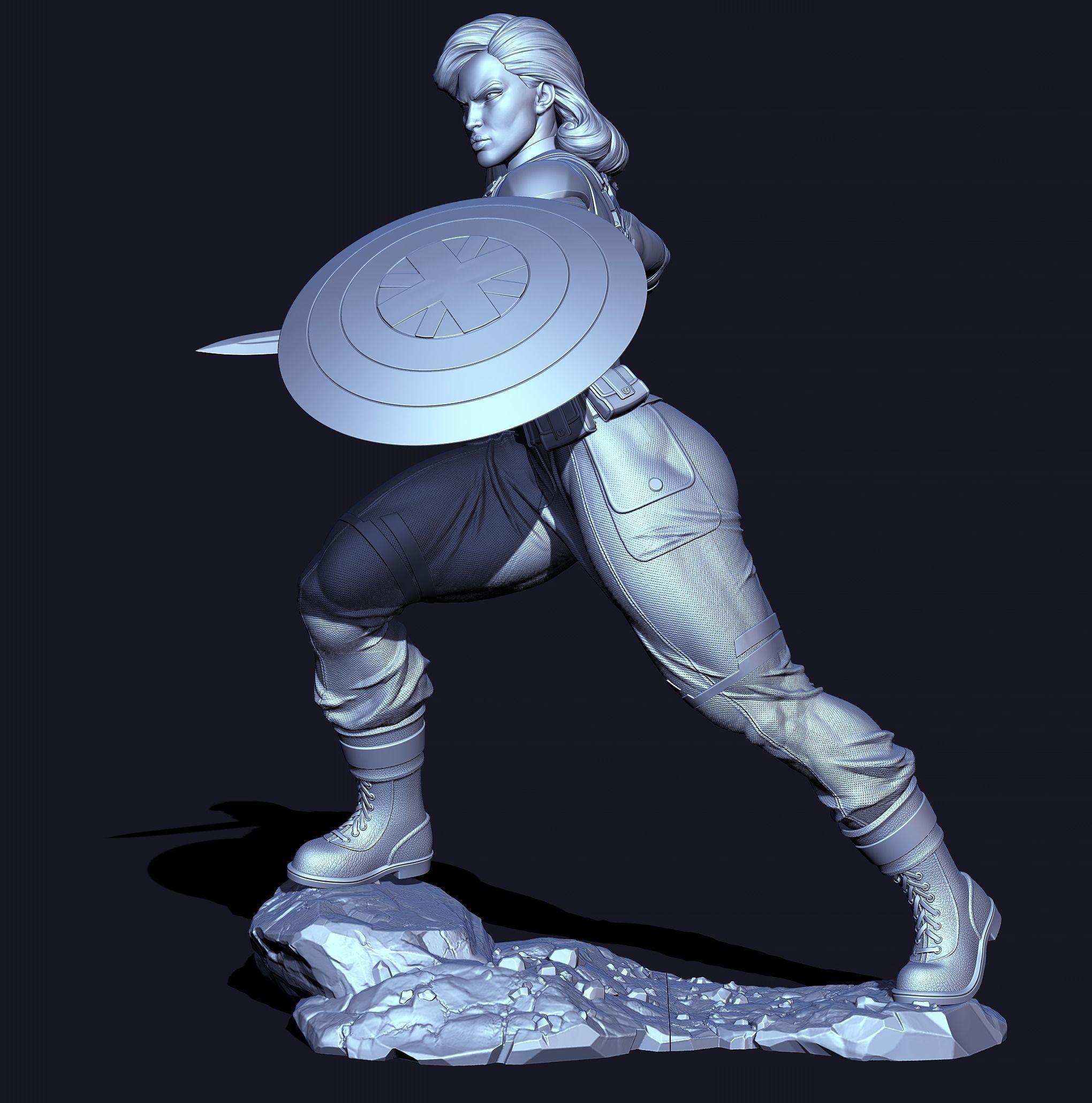 Captain Carter with NSFW 3D print model_17