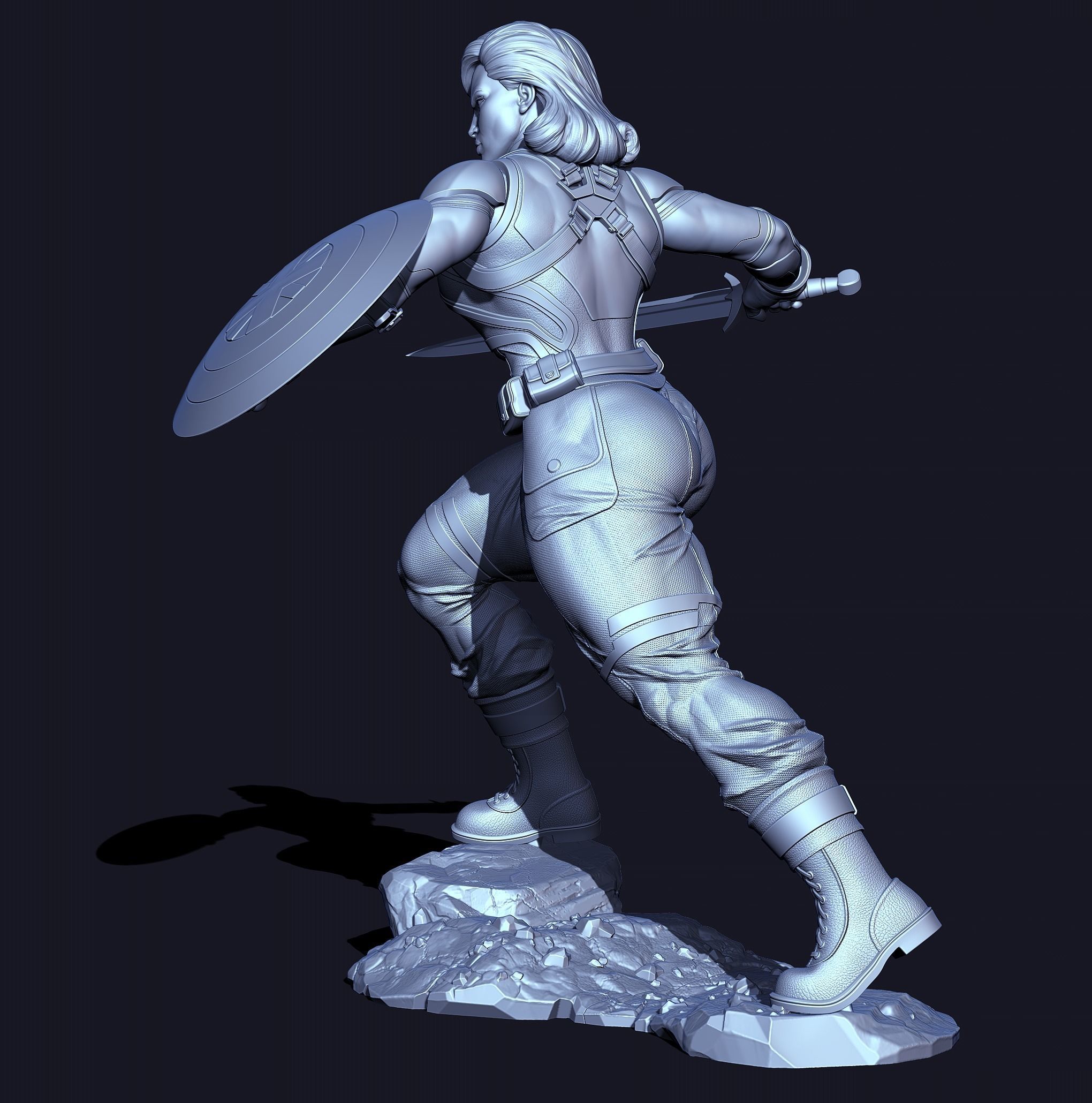 Captain Carter with NSFW 3D print model_16