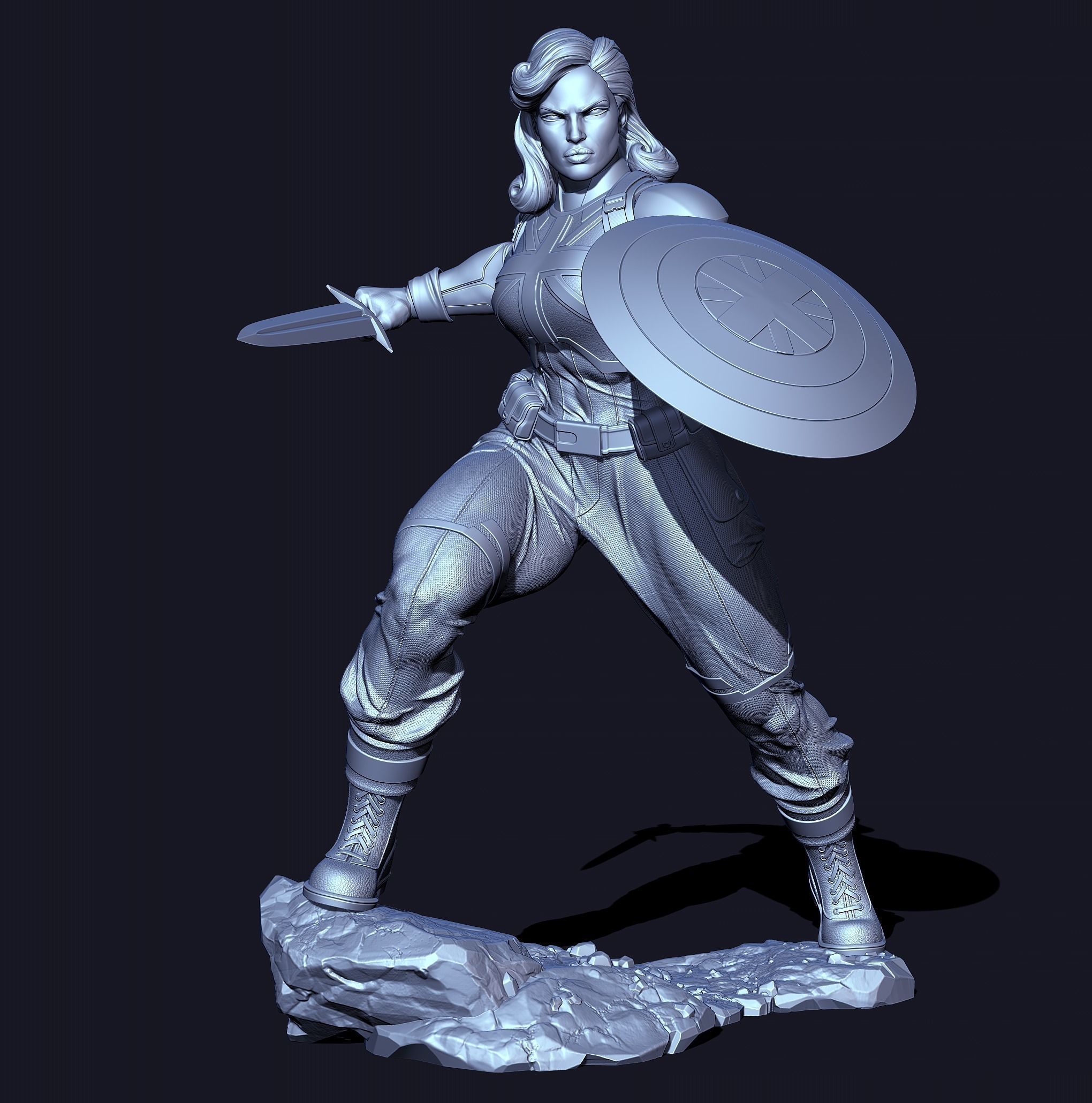 Captain Carter with NSFW 3D print model_10