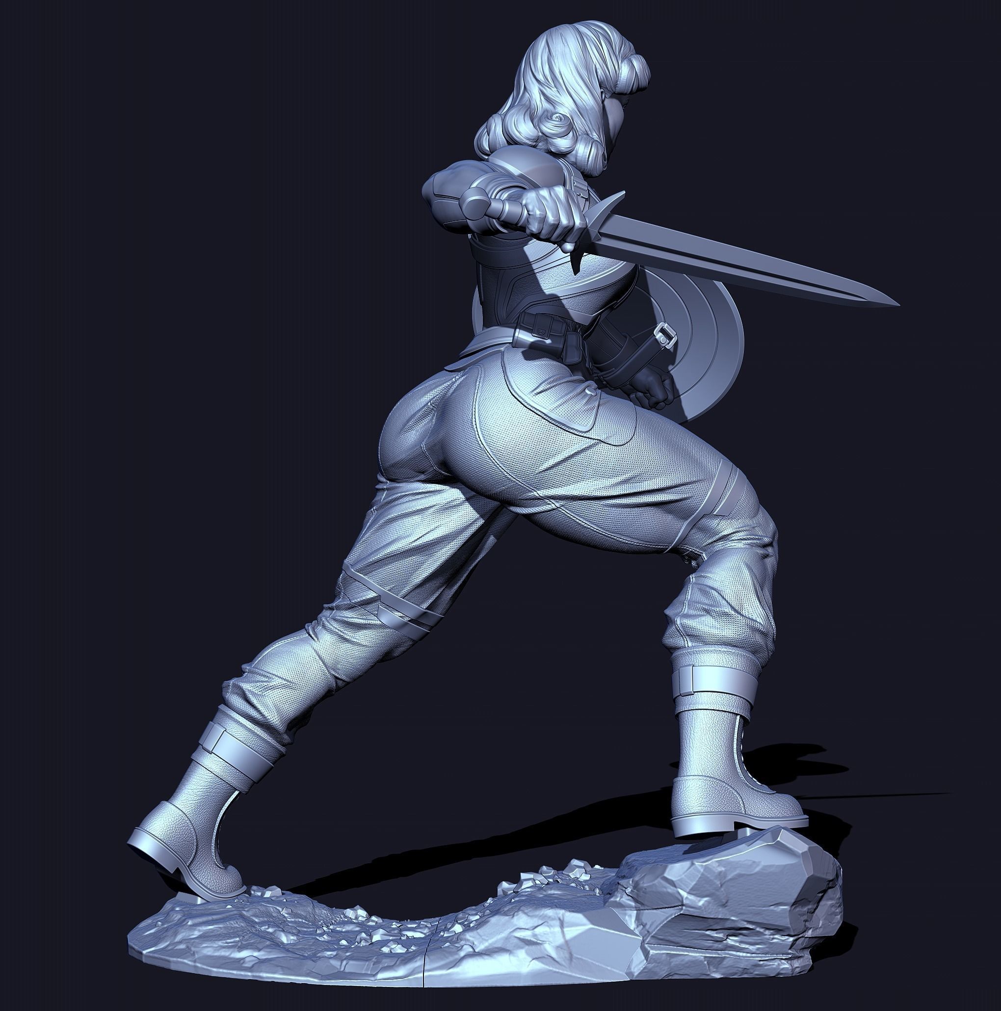 Captain Carter with NSFW 3D print model_13