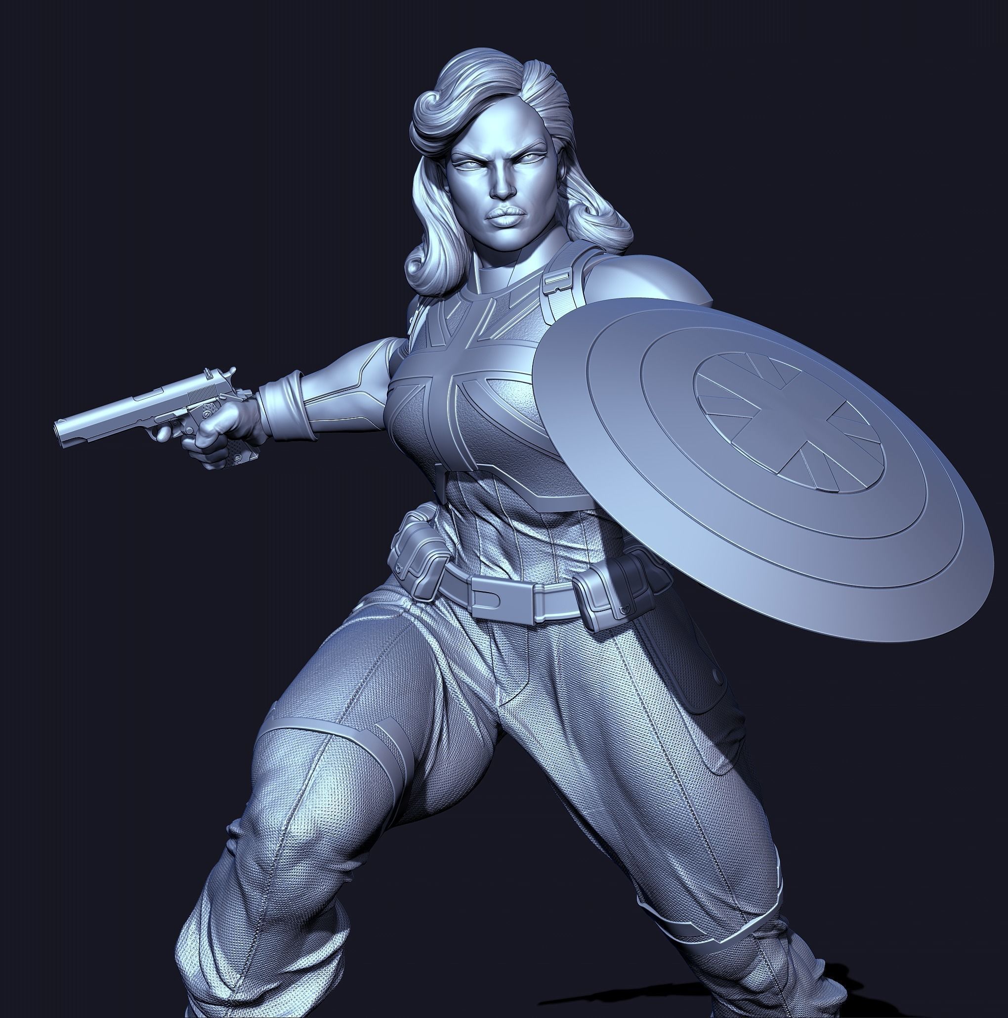 Captain Carter with NSFW 3D print model_18