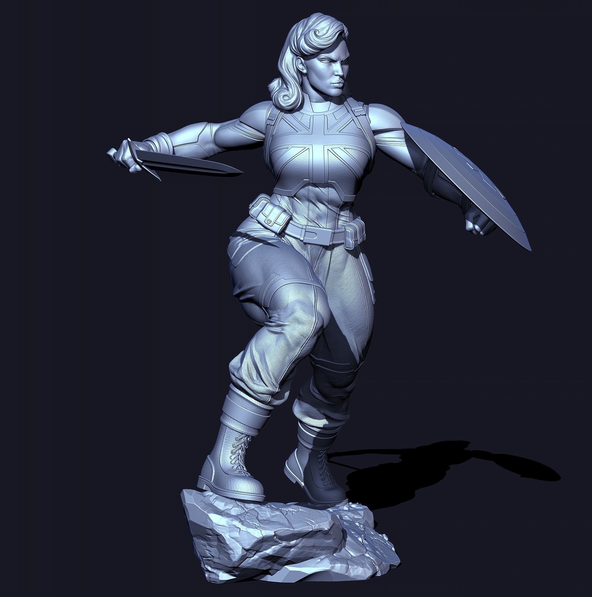 Captain Carter with NSFW 3D print model_11