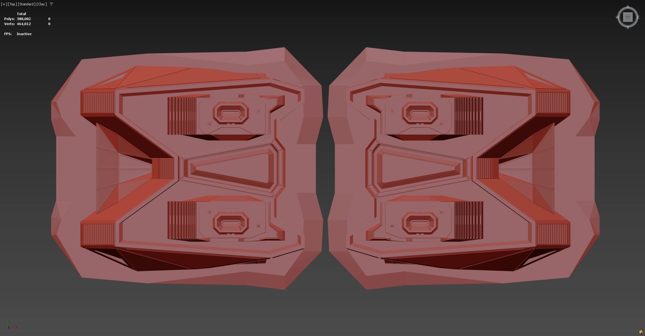 Futuristic sci-fi skyscraper building 3D model_12