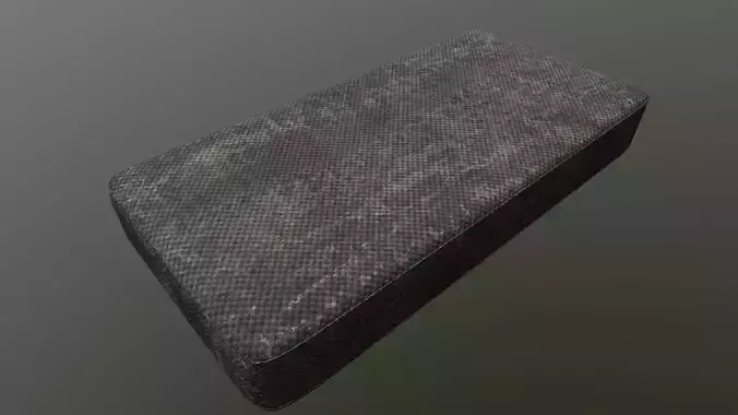 Old Mattress Low-poly 3D model