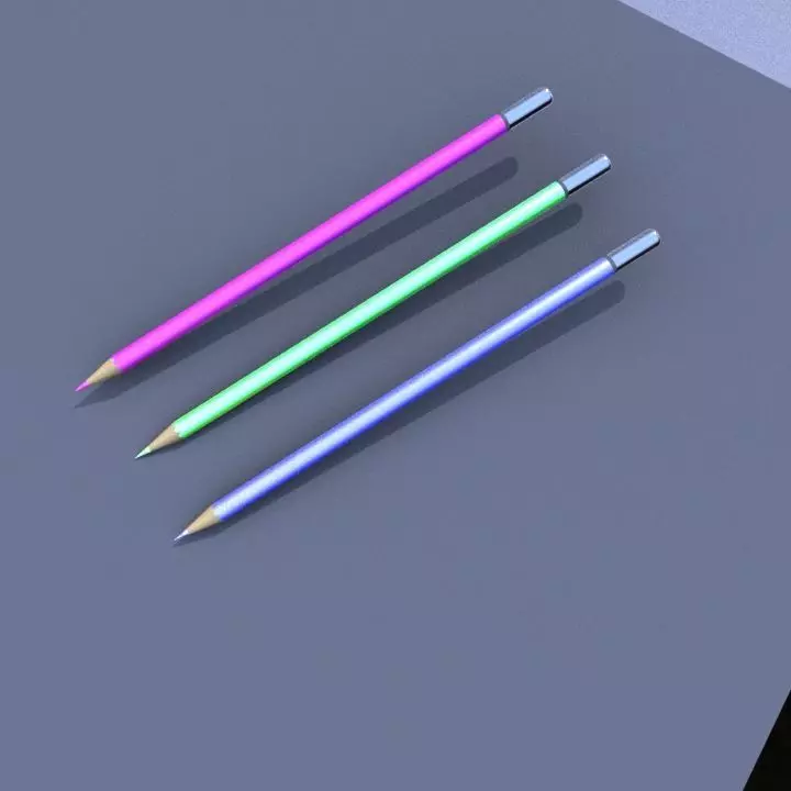 Pencil 3D model_0