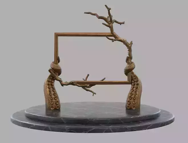 Octopus Frame Statue - High Detail 3D Art Sculpture 3D print model