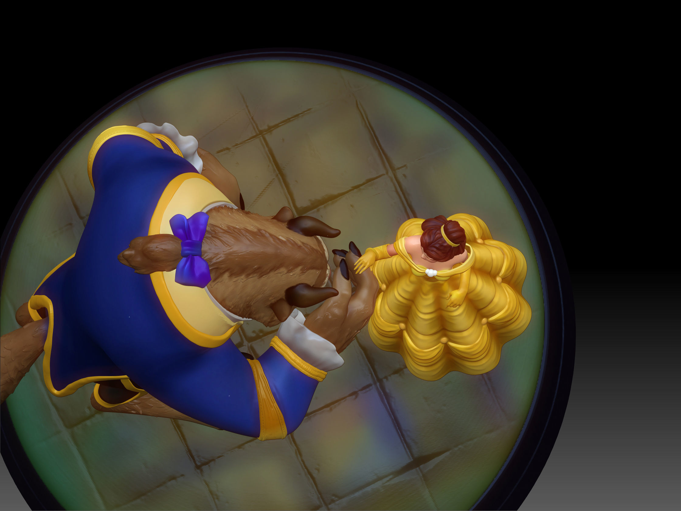 Beauty and the Beast 3D print model_21