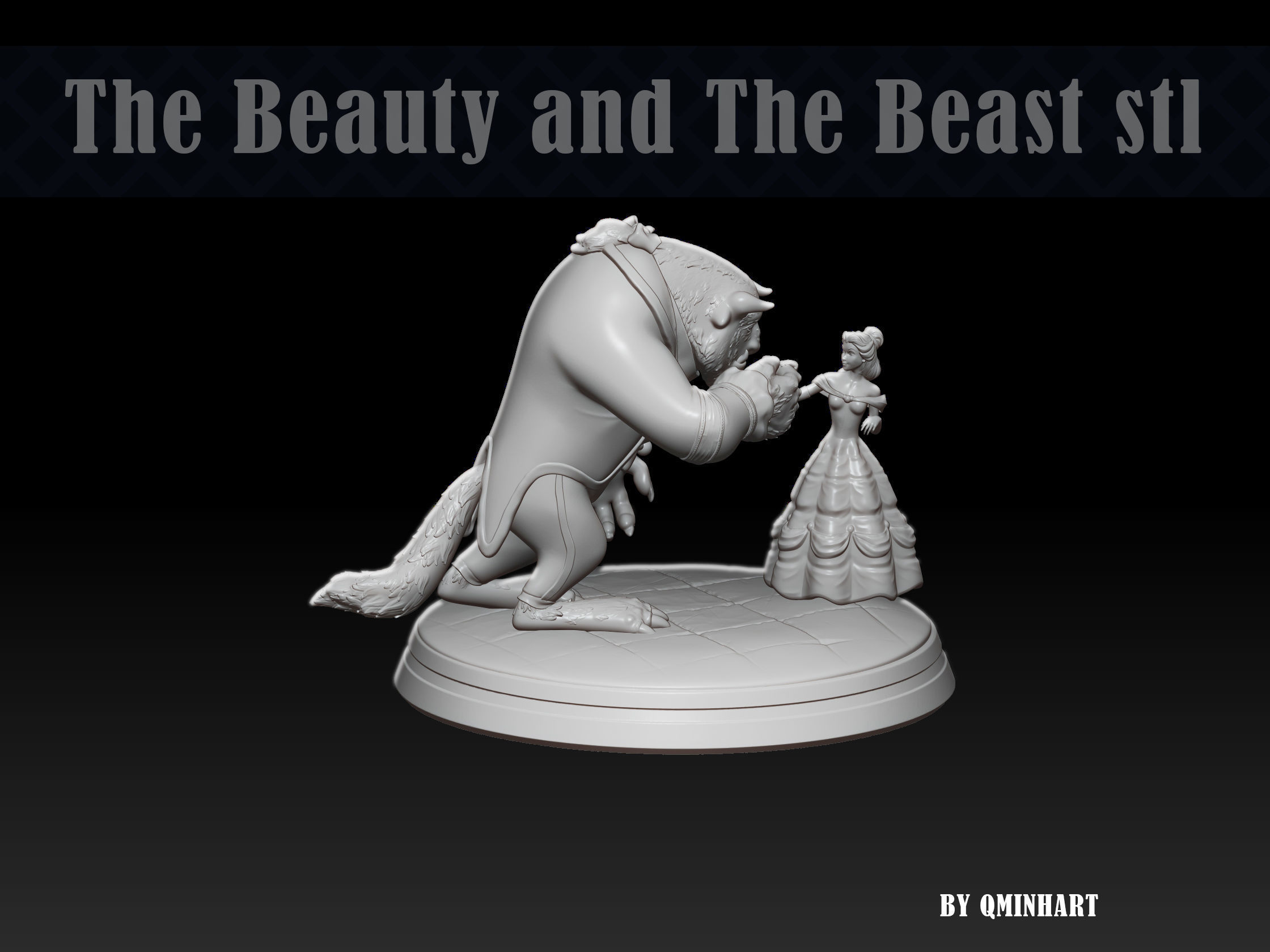 Beauty and the Beast 3D print model_16