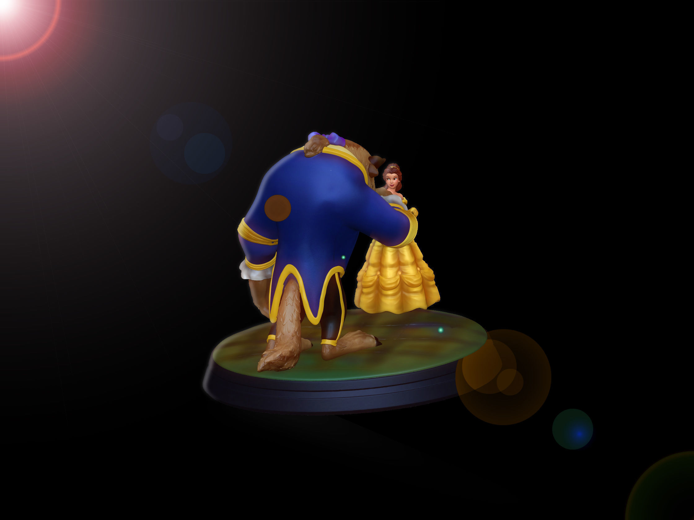 Beauty and the Beast 3D print model_18